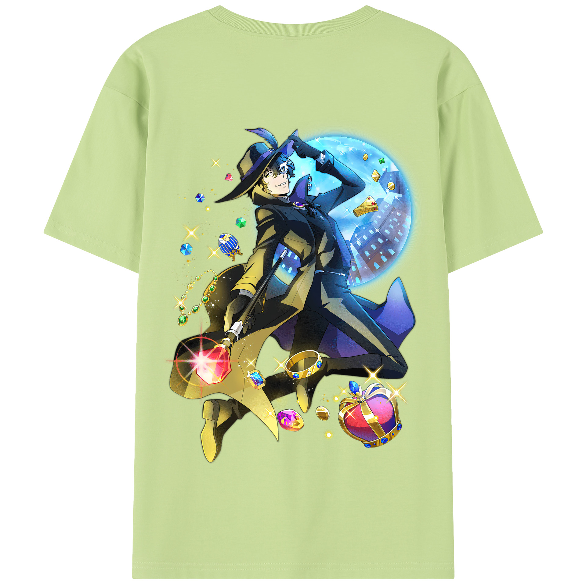 （画像用） 文豪ストレイドッグス Bungo Stray Dogs 綿100％半袖Tシャツ（背面プリント）